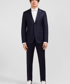 Eden Park Homme Men's Costume Slim En Laine Bleu Marine