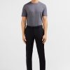 Eden Park Homme Men's Pantalon Slim Noir En Laine À Plis Cassés