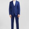 Eden Park Homme Men's Costume Slim En Laine Bleu