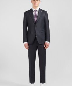 Eden Park Homme Men's Costume Regular En Laine Gris Foncé