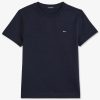 Eden Park Homme Men's T-shirt Bleu Marine À Broderie Nœud Dos