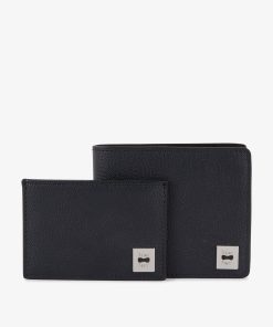 Eden Park Homme Accessoires Porte Carte Et Portefeuille Format Italien Bleu Marine