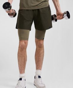 Eden Park Homme Men's Cycliste De Sport Stretch Kaki