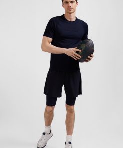 Eden Park Homme Men's Cycliste De Sport Stretch Bleu Marine