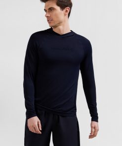 Eden Park Homme Men's Sweatshirt À Capuche À Manches Cerclées Bleu Marine